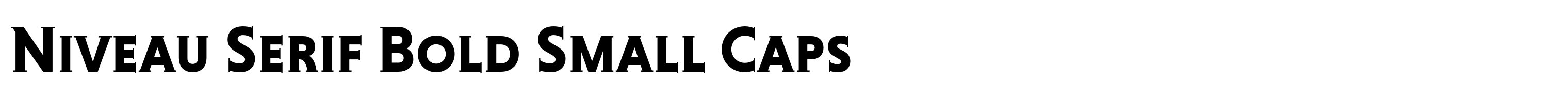 Niveau Serif Bold Small Caps